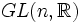 GL(n,\mathbb{R})\,