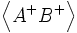 \left\langle Aˆ+Bˆ+ \right\rangle