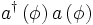 aˆ\dagger\left(\phi\right)a\left(\phi\right)