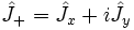 \hat J_+ = \hat J_x + i \hat J_y