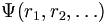 \Psi(r_1, r_2, \dots)