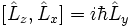  [\hat L_z, \hat L_x] = i \hbar \hat L_y