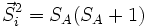 \vec{S}_iˆ2=S_A(S_A+1)