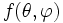 f(\theta, \varphi)